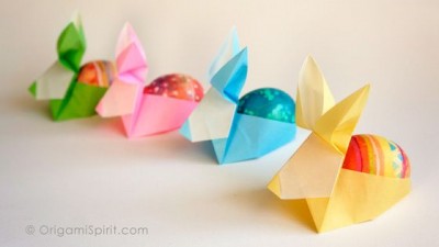 Origami Easter  basket