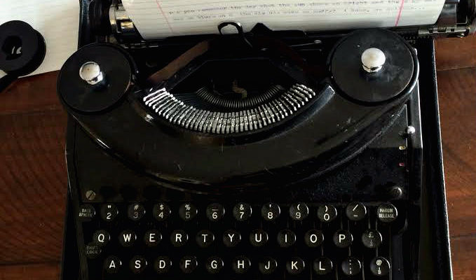 typewriter, ink, experiment, letters